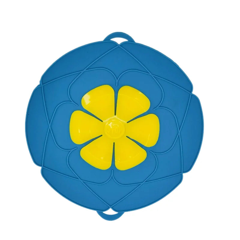 Silicone Lid Spill Stopper Cover For Pot Pan Kitchen Accessories Cooking Tools Flower Cookware Home Kitchen 26cm