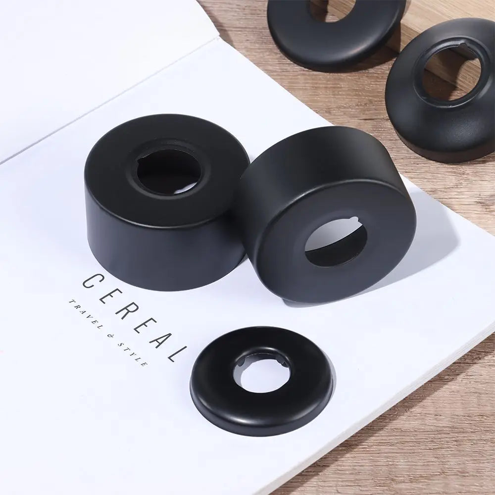 Black Stainless Steel Water Pipe Wall Covers Shower Chrome Finish Faucet Decorative Cover Kitchen Bathroom Accessories