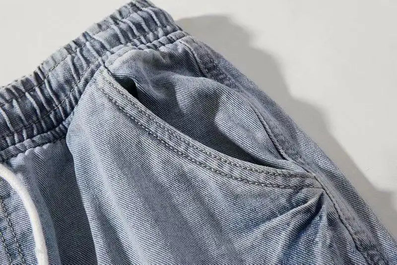 2025 New Streetwear Hip Hop Cargo Pants Men's Jeans Elastic Harun Joggers In Autumn and Spring Men ClothIng