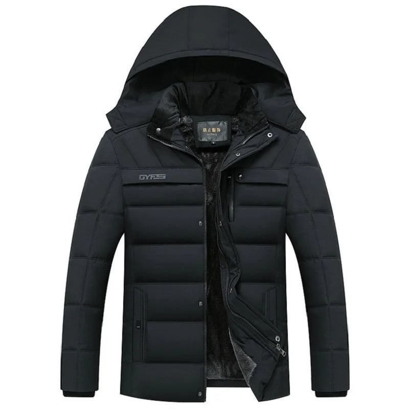 New Winter Jacket Men -15 Degree Thicken Warm Men Parkas Hooded Fleece Man's Jackets Outwear Cotton Coat Parka Jaqueta Masculina