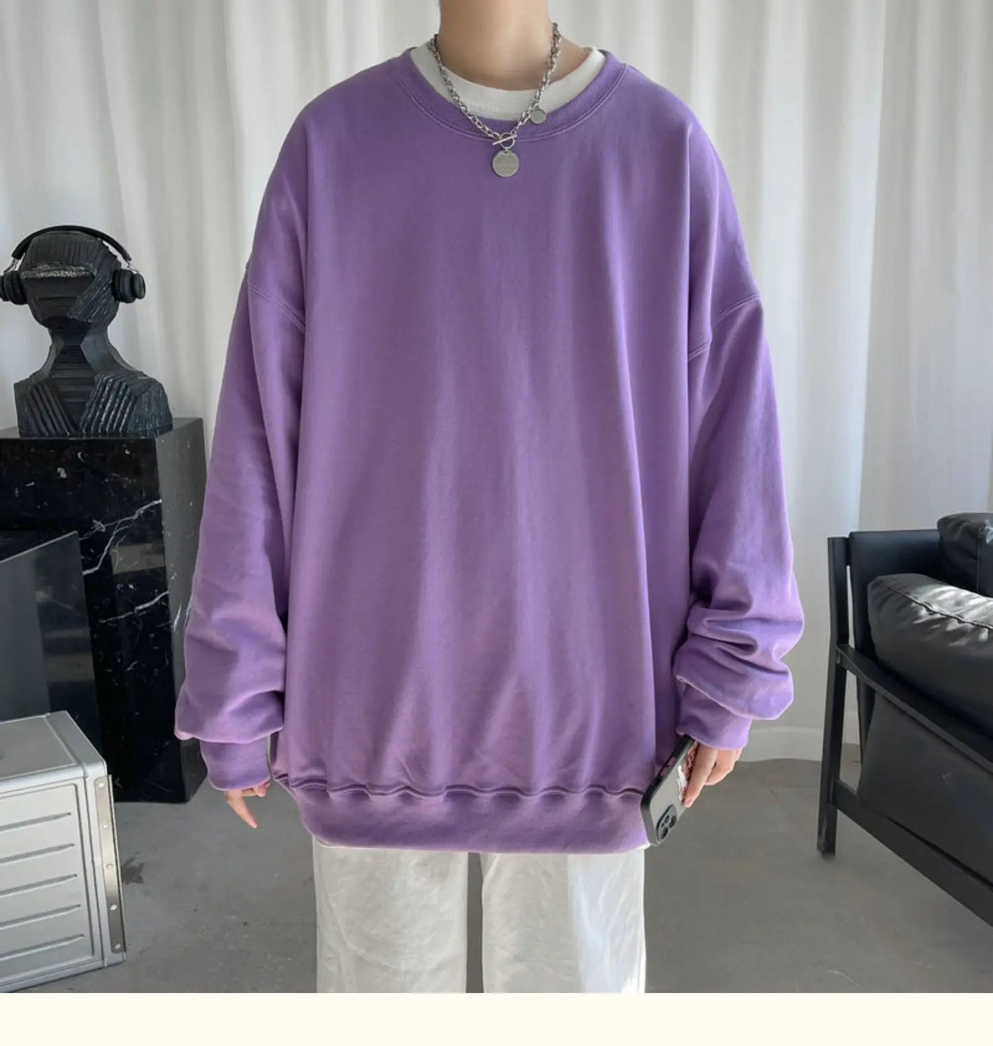 2025 Hoodies Sweatshirt Mens Black White Hip Hop Punk Pullover Streetwear Casual Fashion Clothes Mens Oversized Korean Harajuku