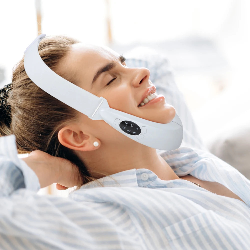 V Face Facial Machine Electric V-Line Up Lift Belt Face Massage LED Face Skin Lifting Firming Beauty Device Double Chin Reducer