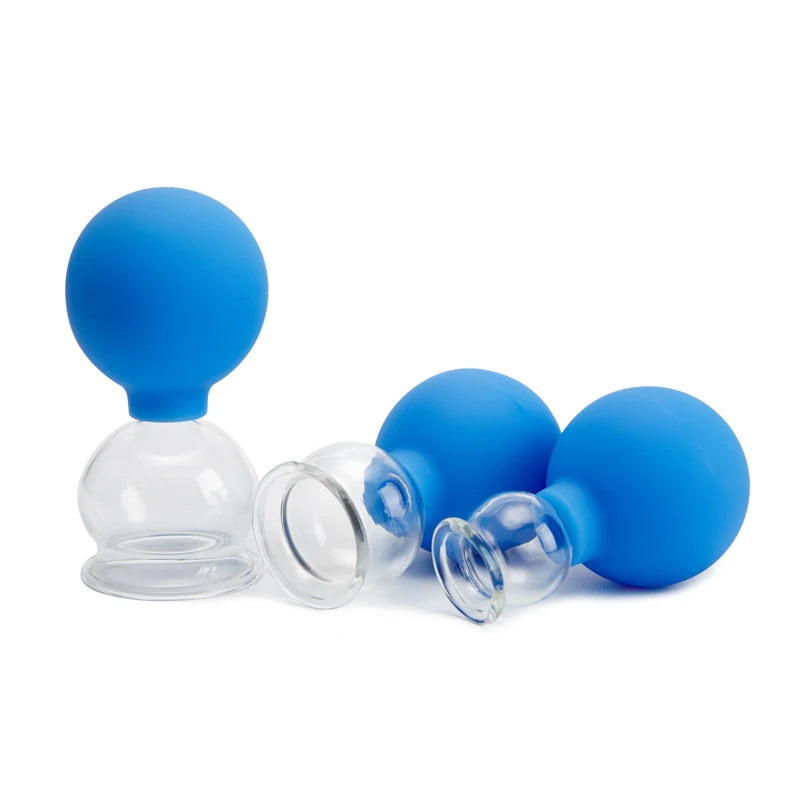 Vacuum Cupping Glasses Ventosas Suction cups Facial Lifting Fat burner Cellulite Massage for face Body Slimming jar Weight Loss