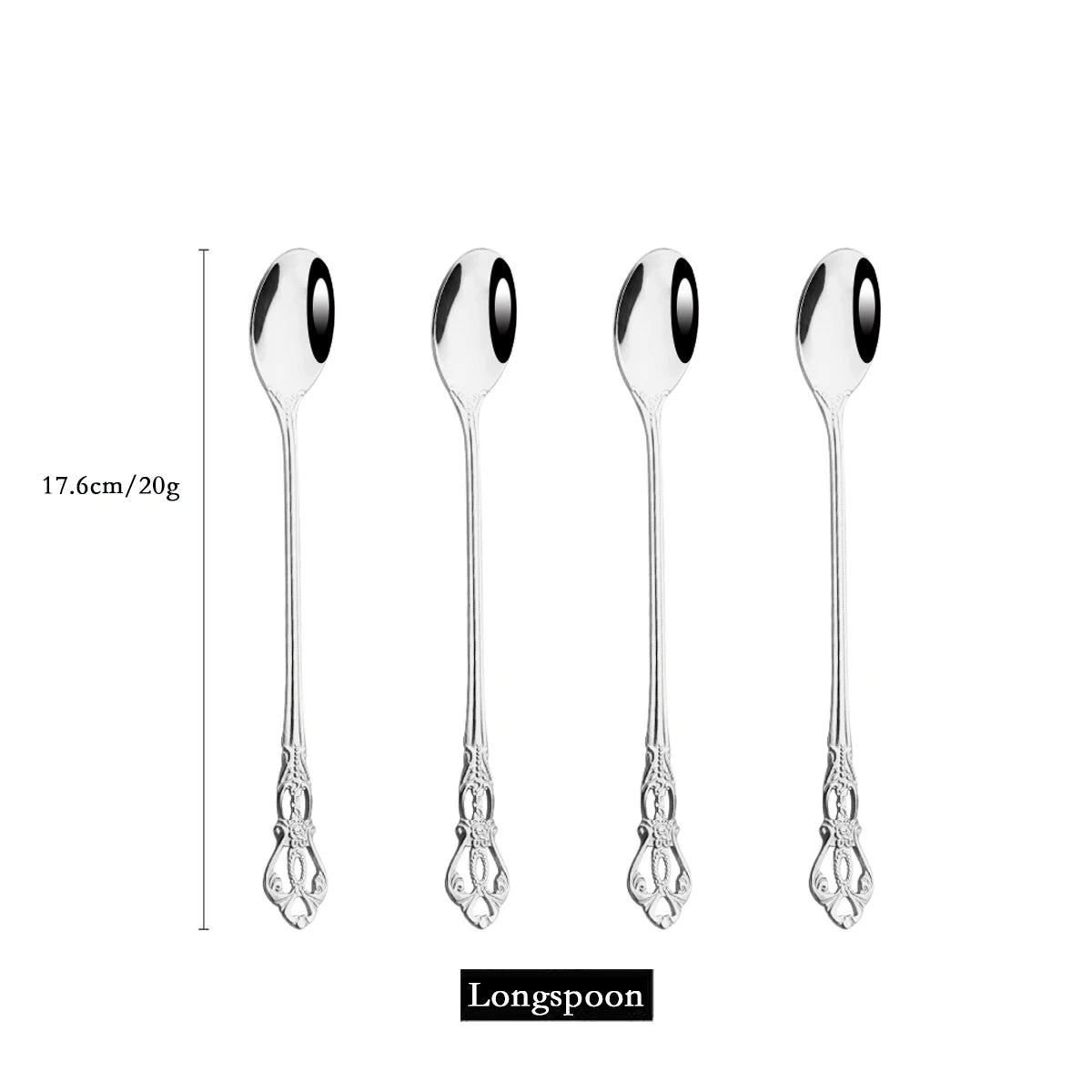 Royal Flatware Cutlery Set Silver Stainless Steel Dinnerware Western KnifeTea Spoon Fork Silverware Tableware Kitchen Set