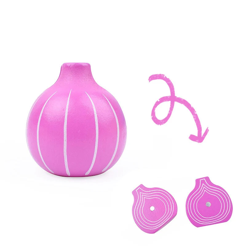 1PCS Wood Toy Magnetic Cutting Vegetables Cooking Food Pretend Play Simulation Kitchen Model Educational Toys For Children Kids