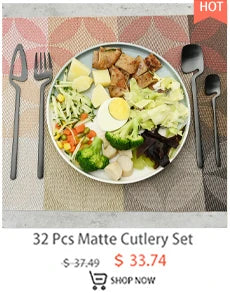 24Pcs/Set Stainless Steel Dinnerware Set Mix Gold Cutlery Set Dinner Knife Fork Coffee Spoon Tableware Kitchen Silverware Sets