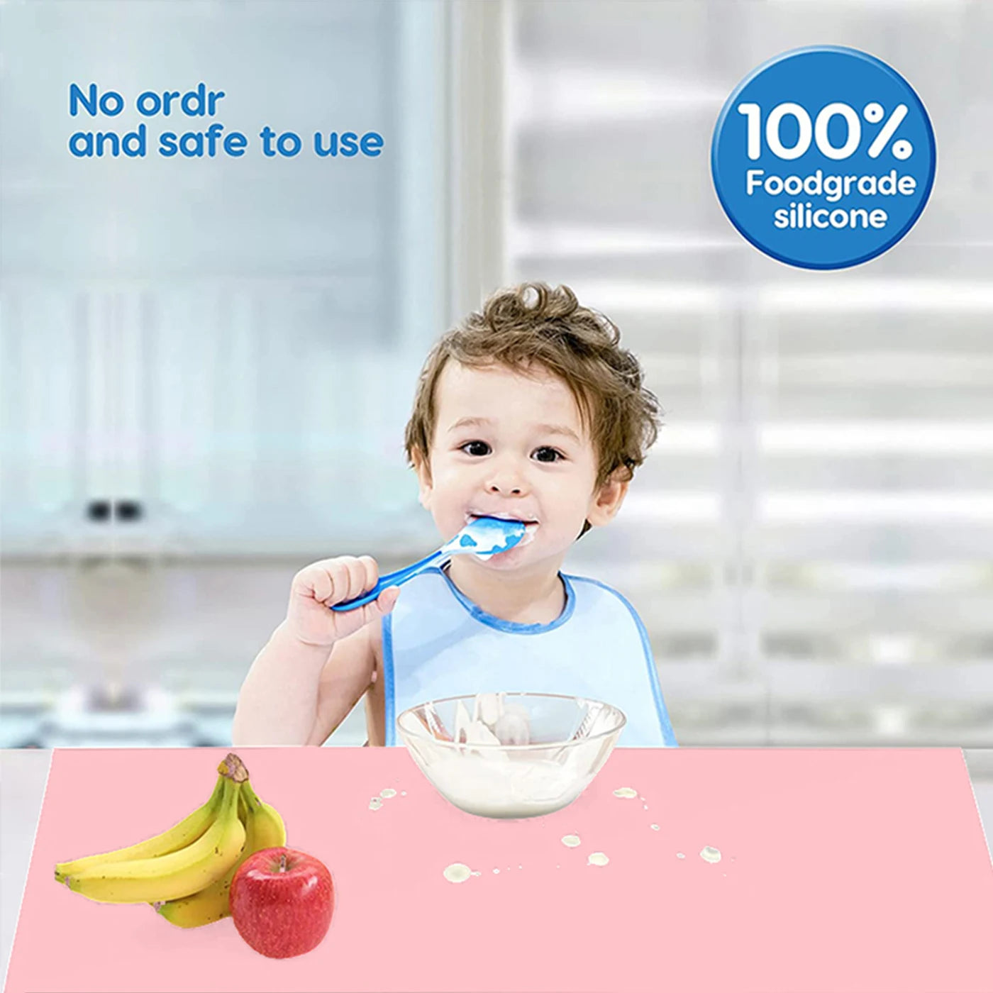 Extra Large Silicone Mat Heat Resistant Sheet Waterproof Pad Kitchen Counter Protector Vinyl Craft Mats Nonslip Table Placemat