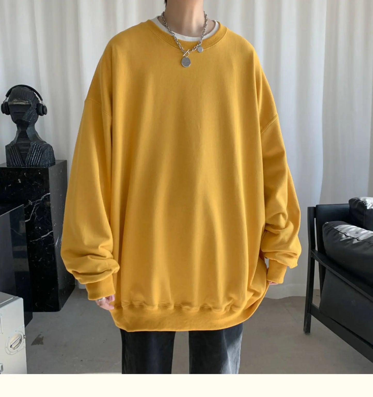 2025 Hoodies Sweatshirt Mens Black White Hip Hop Punk Pullover Streetwear Casual Fashion Clothes Mens Oversized Korean Harajuku