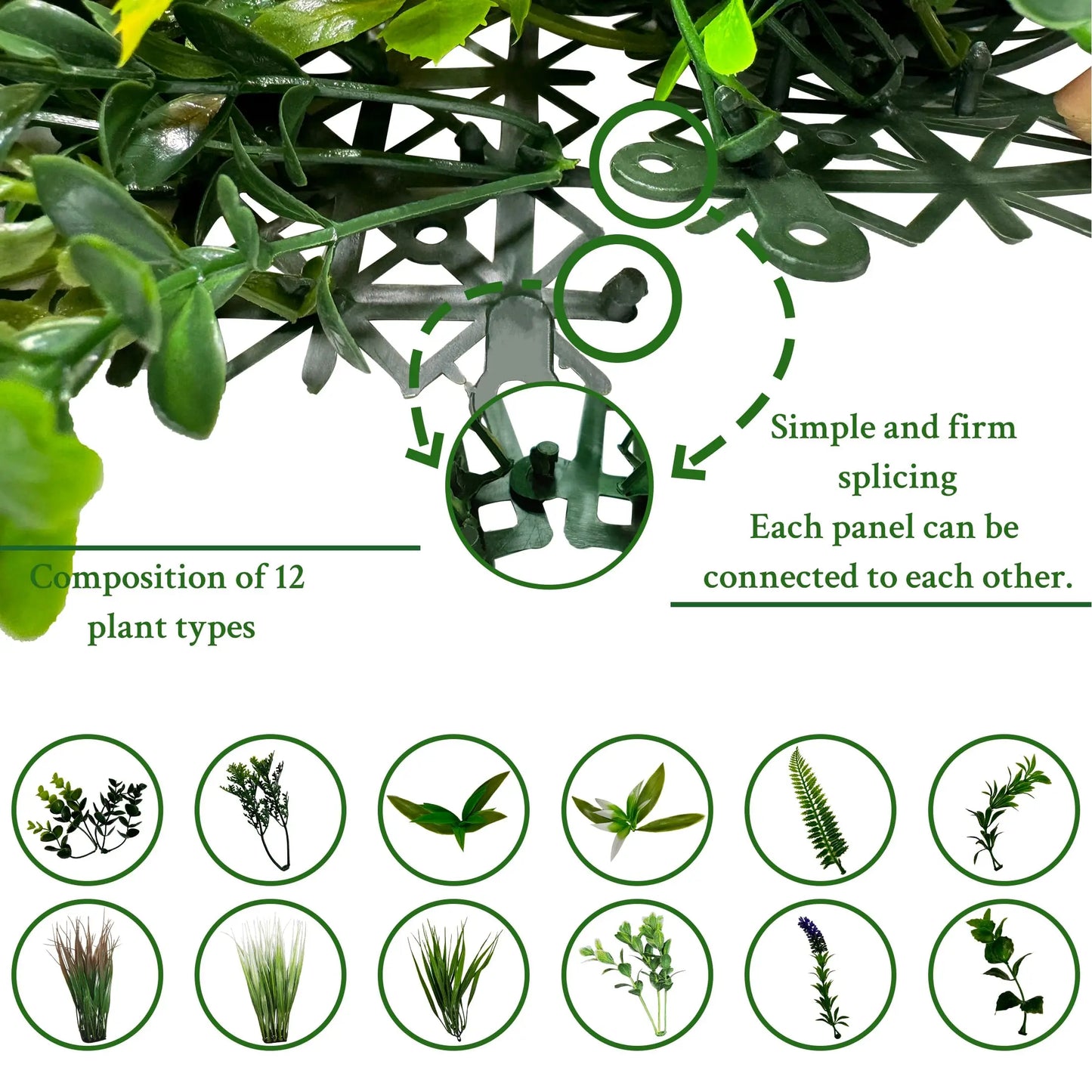 Artificial Boxwood Topiary Hedges Panels 40x40 Inch for Privacy Screen Sun Protected Green Wall Decor (3 Rolls)