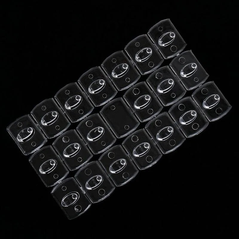 Wall Transparent Removable Hook Strong Seemless Cable Clamp Adhesive Wall Hooks Rack Bathroom Kitchen Towel Key Hanger 20/6PCS