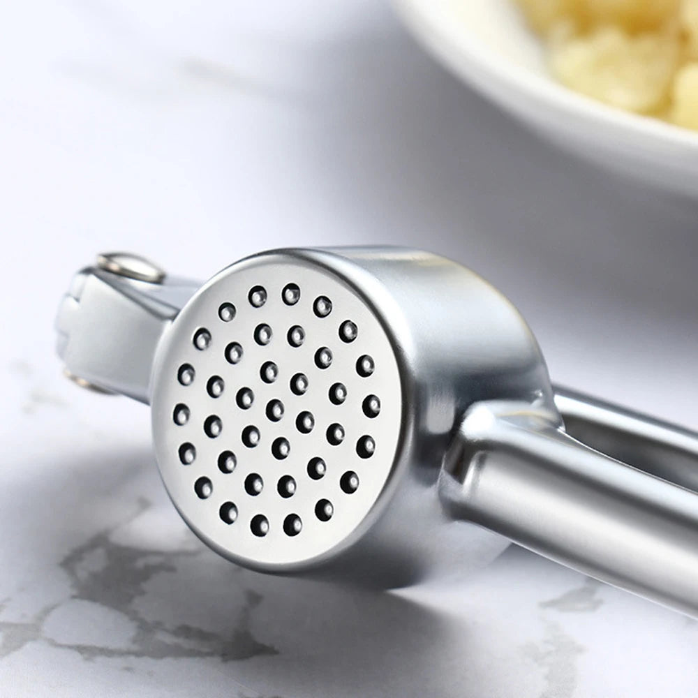 Zinc Alloy Garlic Presser Ginger Crusher Handheld Device Metal Mincer Squeezer Chopper Vegetables Masher Practical Kitchen Tools