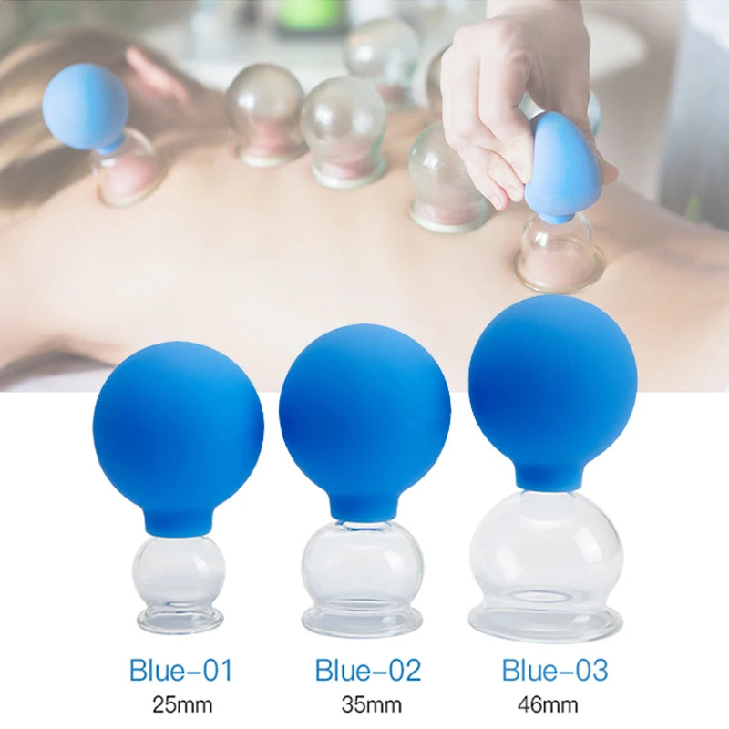 Vacuum Cupping Glasses Ventosas Suction cups Facial Lifting Fat burner Cellulite Massage for face Body Slimming jar Weight Loss
