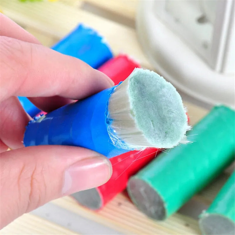 1Pcs Magic Stainless Steel Cleaning Brushes Rod Stick Metal Rust Remover Cleaning Stick Wash Brush Pot Useful Kitchen Clean Tool