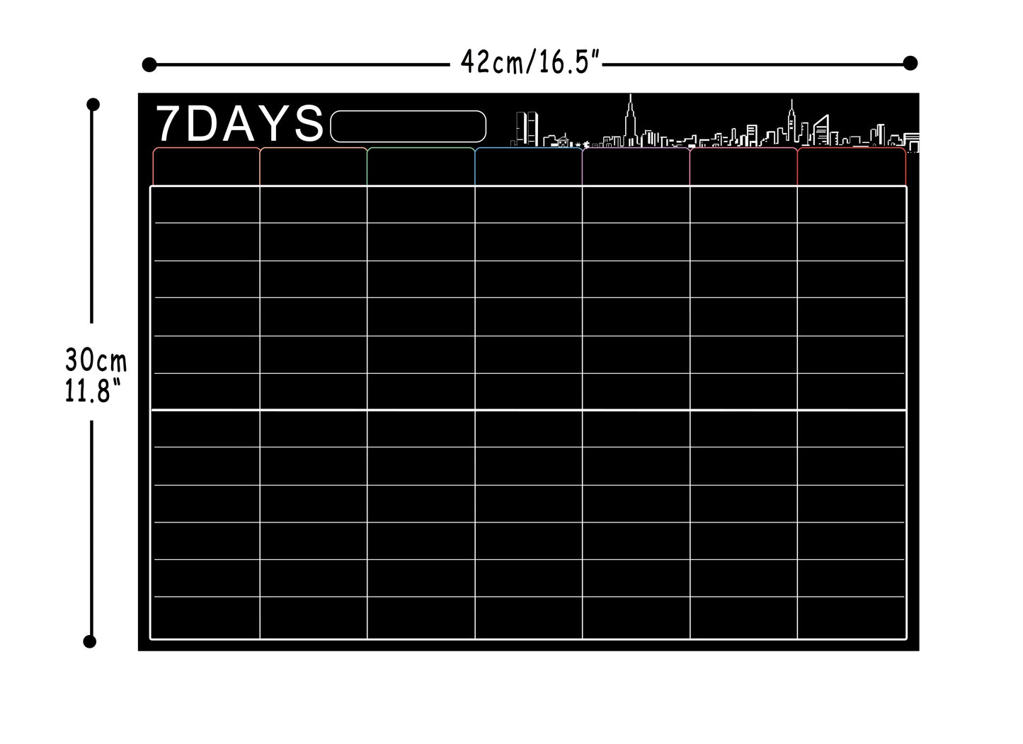 Magnetic Dry Erase Calendar Set 16x12'' Whiteboard Weekly Planner Organizer A3 White Board for Refrigerator Fridge Kitchen Home