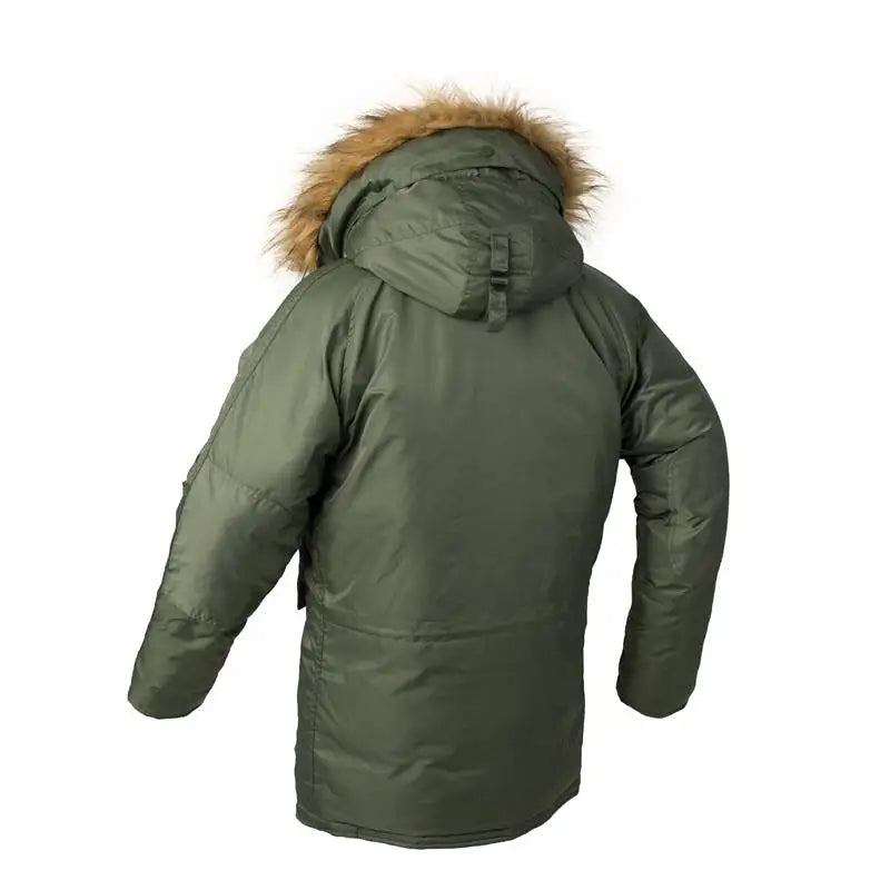 2025 Winter N3B puffer men long Куртка аляска coat military fur hood warm tactical bomber army korean thick parka