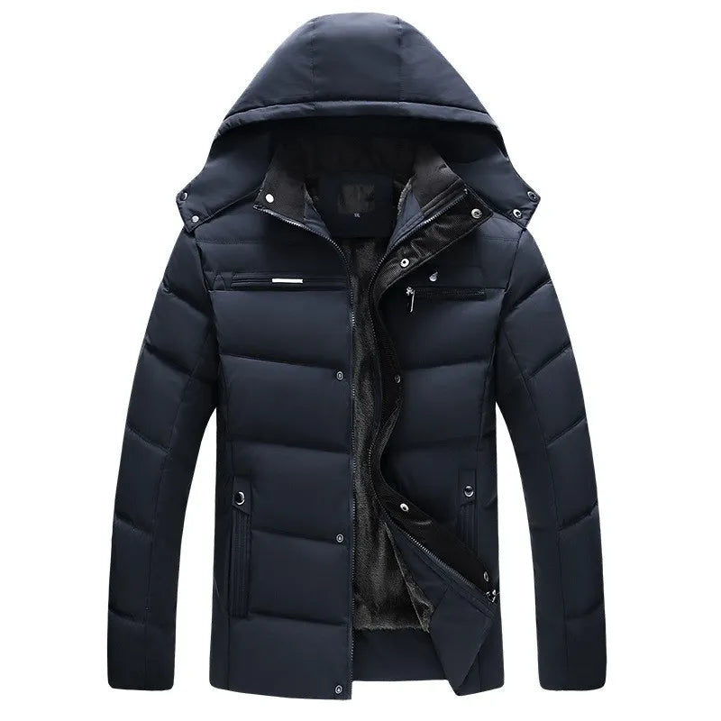 New Winter Jacket Men -15 Degree Thicken Warm Men Parkas Hooded Fleece Man's Jackets Outwear Cotton Coat Parka Jaqueta Masculina