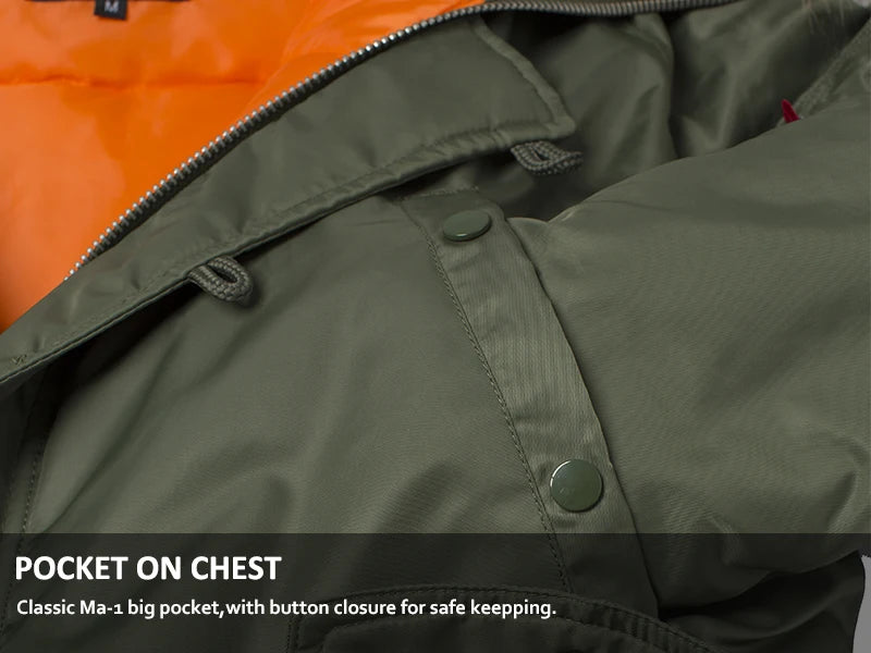 2025 Winter N3B puffer men long Куртка аляска coat military fur hood warm tactical bomber army korean thick parka