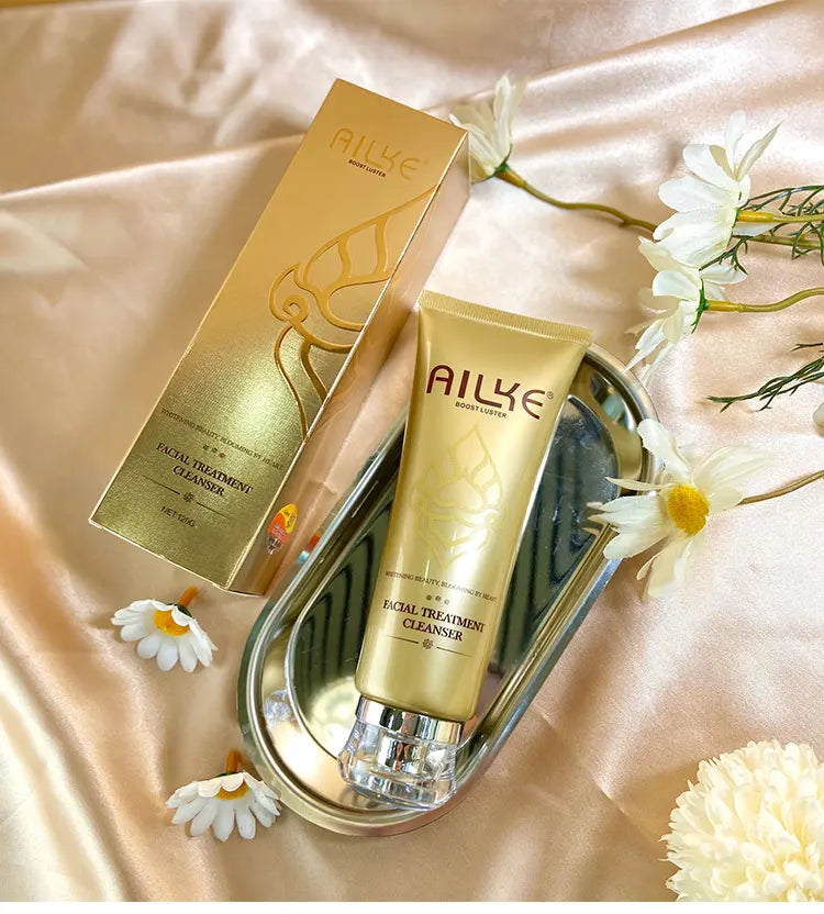 AILKE Whitening Remove Black Spots Facial Cleanser Refreshing Foaming Oil Control Non-irritating With Amino Acid Women Face Care