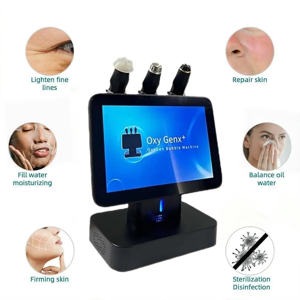 2024 Newest 3 In 1 Super CO2 Bubble Oxygenation Facial Skin Care Portable Oxygen Facial Care Machine