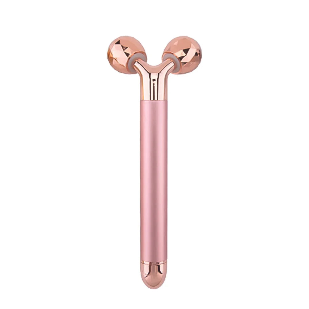 3D Electric Gold Roller Massage Roller Face Lift Beauty Instrument Facial Massager Facial Stick Beauty Skin Care Vibrating Tool