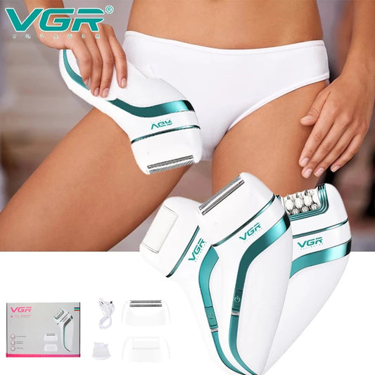 3 in 1 Rechargeable Epilator For Women Facial Hair Remover Female Epilator Face Depilation Leg Body Shaver Callus Remover