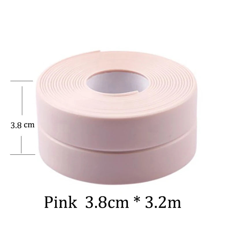 PVC material sink crack strip kitchen bathroom bathtub corner sealing tape waterproof and mildew proof adhesive sealing tape