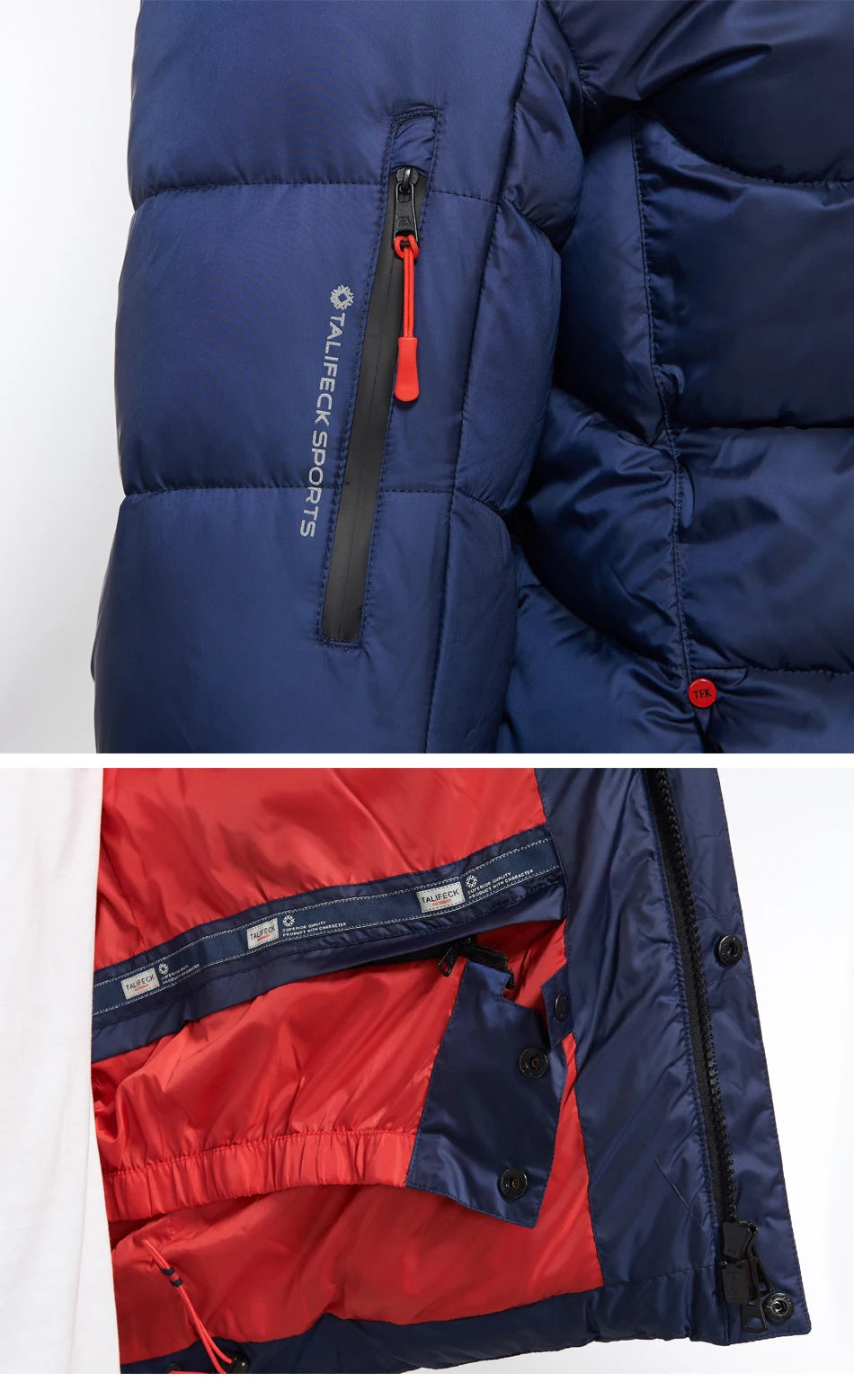 TALIFECK Men Winter Jacket Cotton Padded Jacket Parka Homme Quilted Coats High Quality Brand Winter Warm Coat Men Russian Size