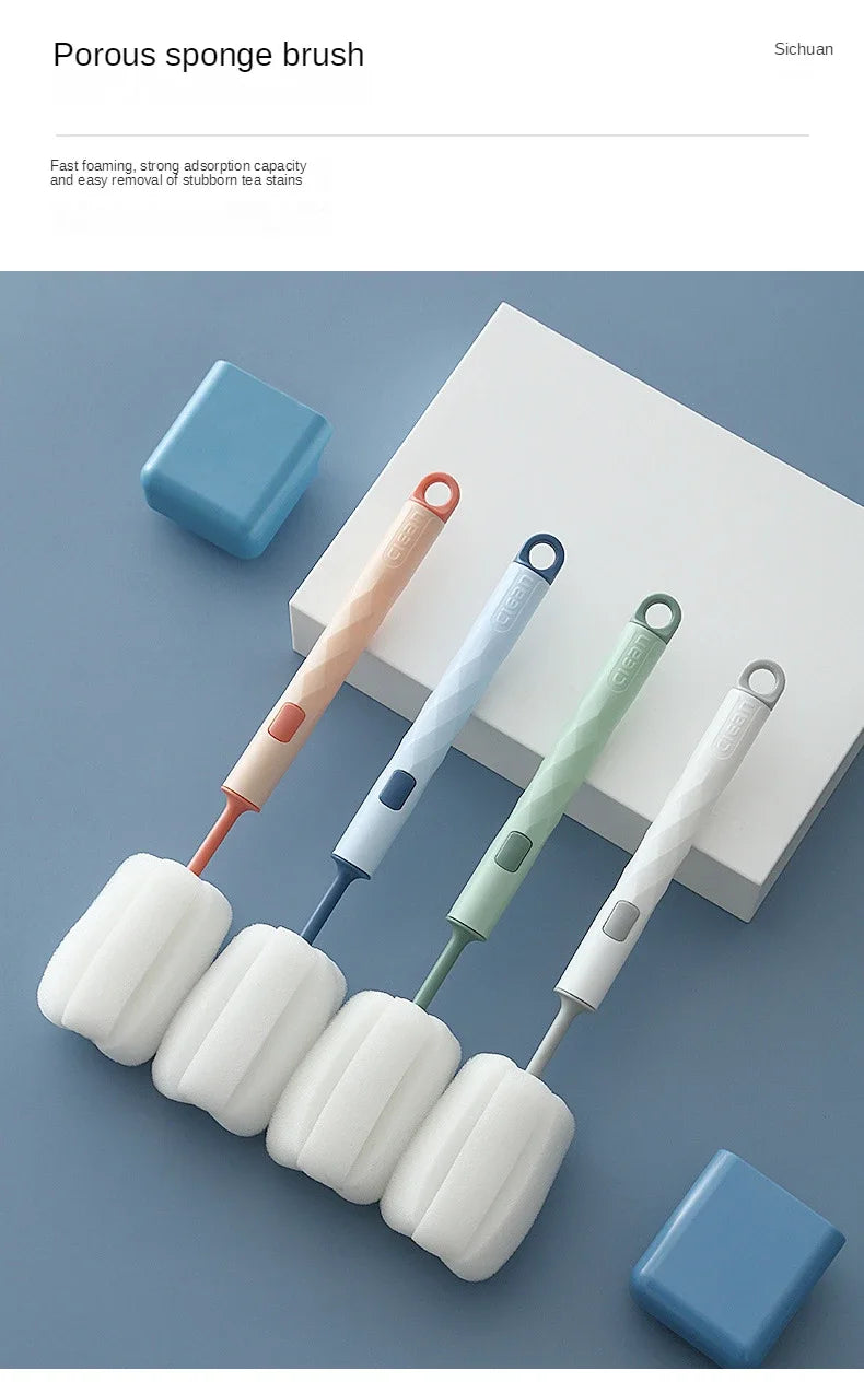 Removable Sponge Baby Cup Bottle Brush Kitchen Cleaning Tool Bottle Cleaning Cleaning Brush  ершик для бутылок