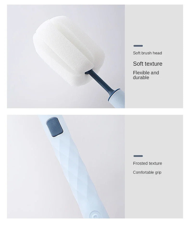 Removable Sponge Baby Cup Bottle Brush Kitchen Cleaning Tool Bottle Cleaning Cleaning Brush  ершик для бутылок