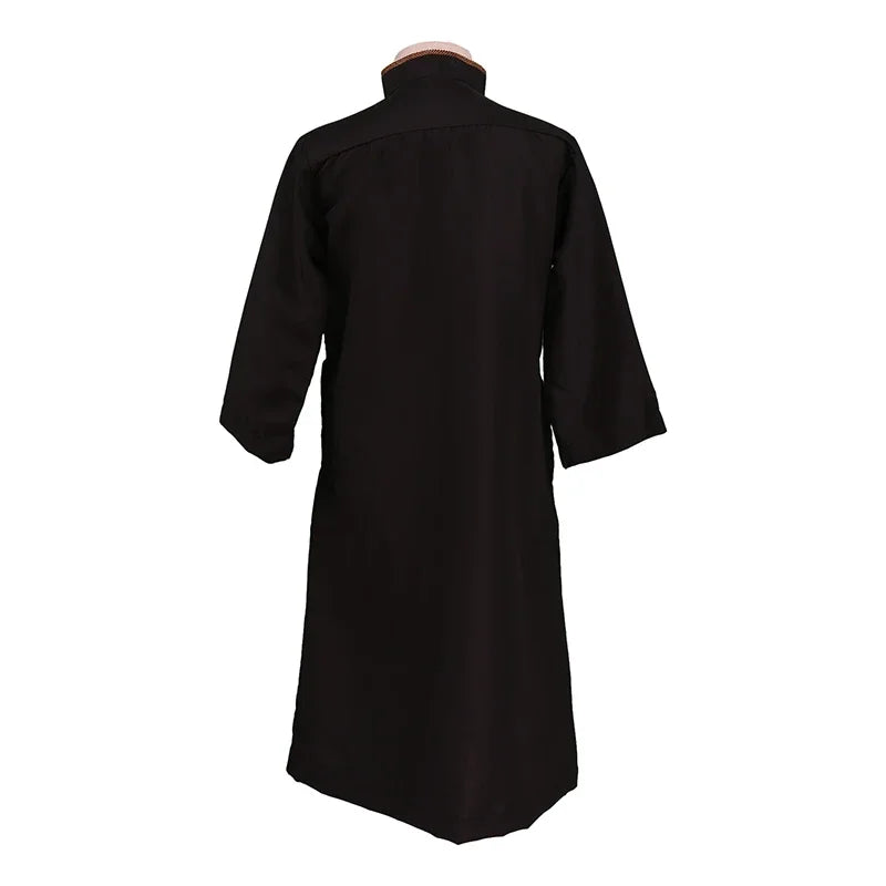 Ramadan Eid Muslim Kids Embroidery Robe Jubba Thobe Islamic Arab Boys Kaftan Children Abaya Traditional Clothes Turkey