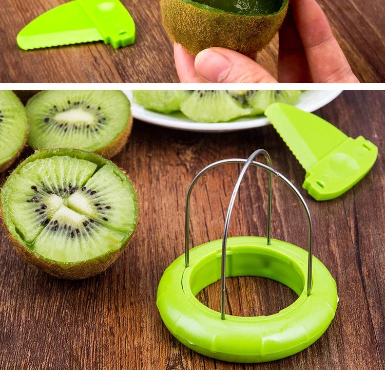 Fast Peel Kiwi Cutter Fruit Peeler Slicer Lemon Kiwi Slicer Peeling Pitaya Spiralizer Kitchen Gadgets Salad Cooking Tools