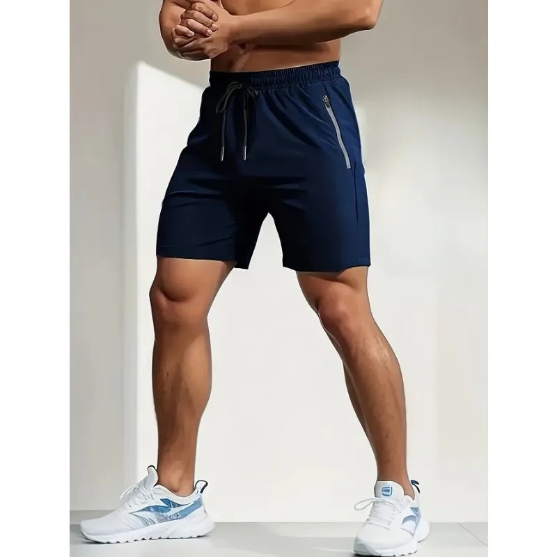 Summer men's sports shorts cool sportswear running shorts casual bottoms gym fitness training jogging shorts men