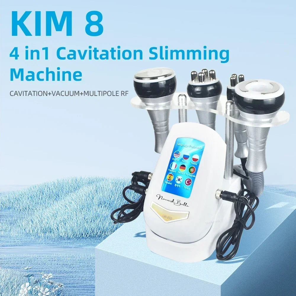 40K 3/4 IN 1 Cavitation  Body Slimming Machine Facial Massager Skin Tighten Face Lifting Vacuum Suction Beauty Device