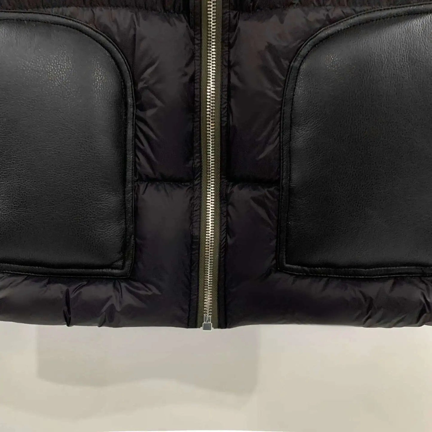 HKSH Autumn Winter Men's Tide Dark V-neck Cotton Jacket Women Splice Fur Patchwork Sleeveless Vest Zipper Chic Down Coats HK2466