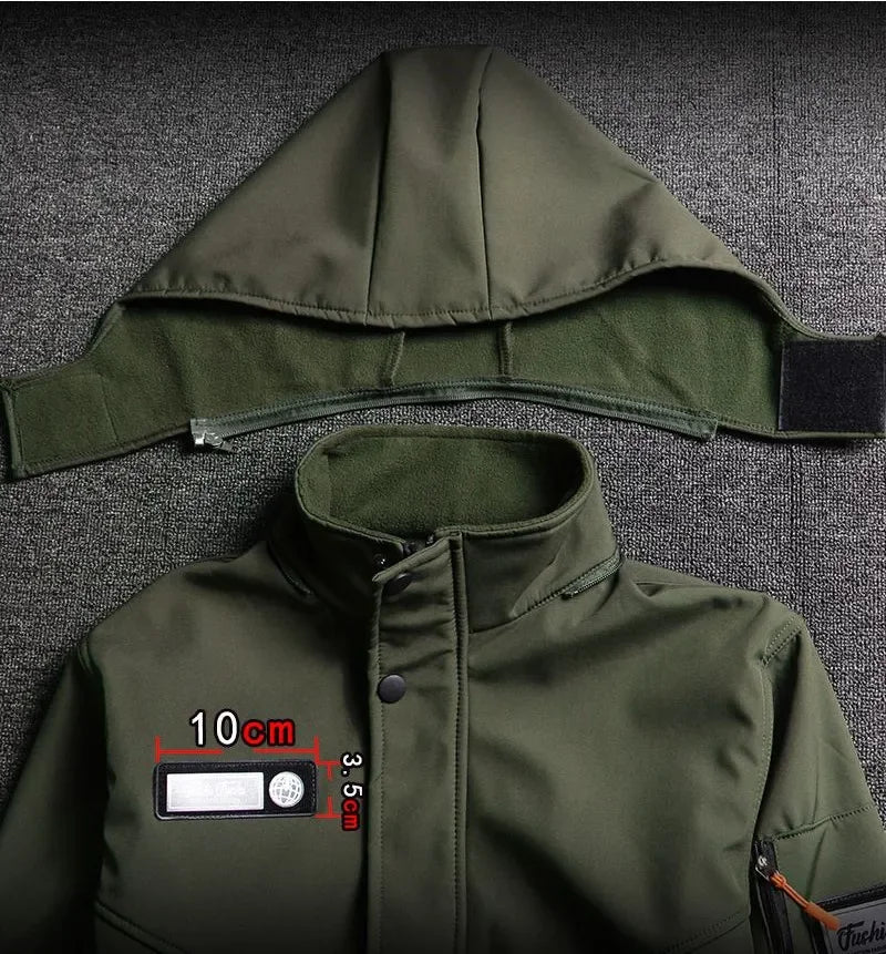 Hot Winter Velvet Thickened Jacket Suit for Men and Women Windproof and Water-proof Outdoor Cold-proof and Warm Work Clothes