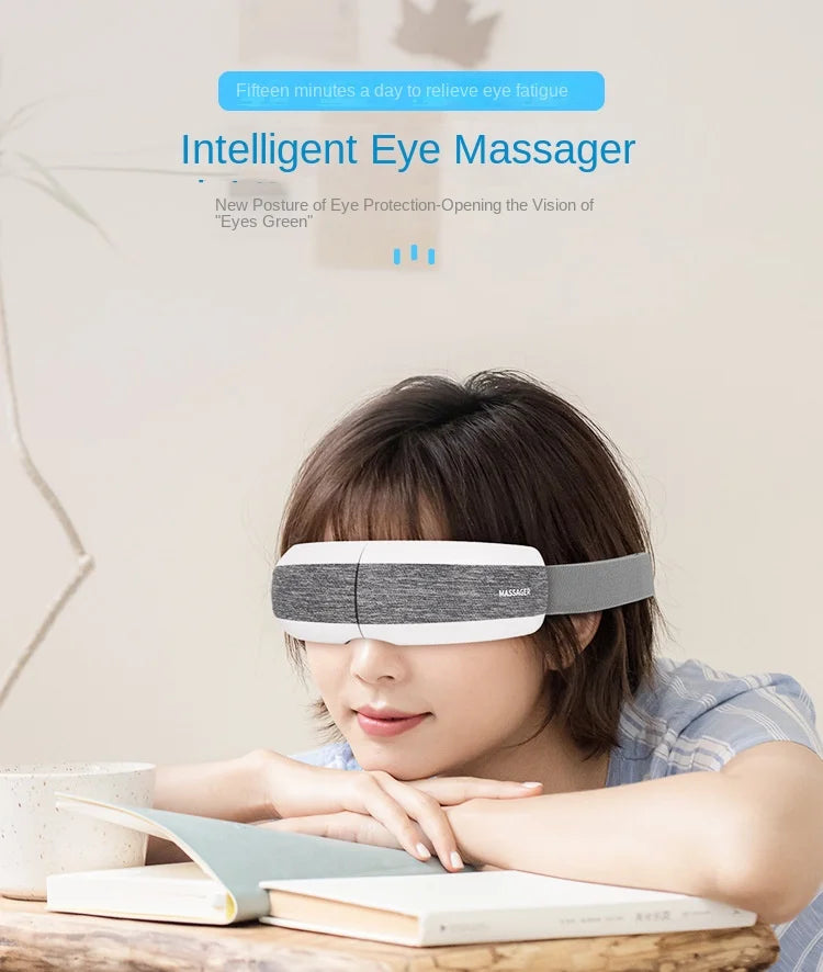 Xiaomi Mijia New Smart Eye Massager  Music 40 Degree  Hot Compress 4 Modes Press Foldable Eye Relax Massager Eye Mask