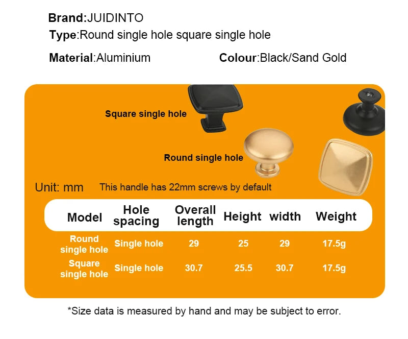 JUIDINTO 1pc Aluminium Cabinet Handle Pulls Black Handle 96-320mm Kitchen Drawer Handle for Furniture Wardrobe Closet