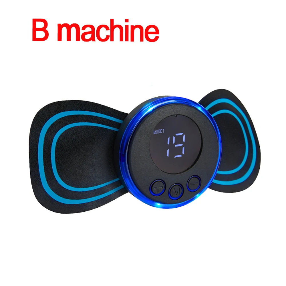 Neck Massager EMS Muscle Stimulator Electric Cervical Massage Patch Low Frequency Pulse Massage Pads Pain Relief Relaxation Tool