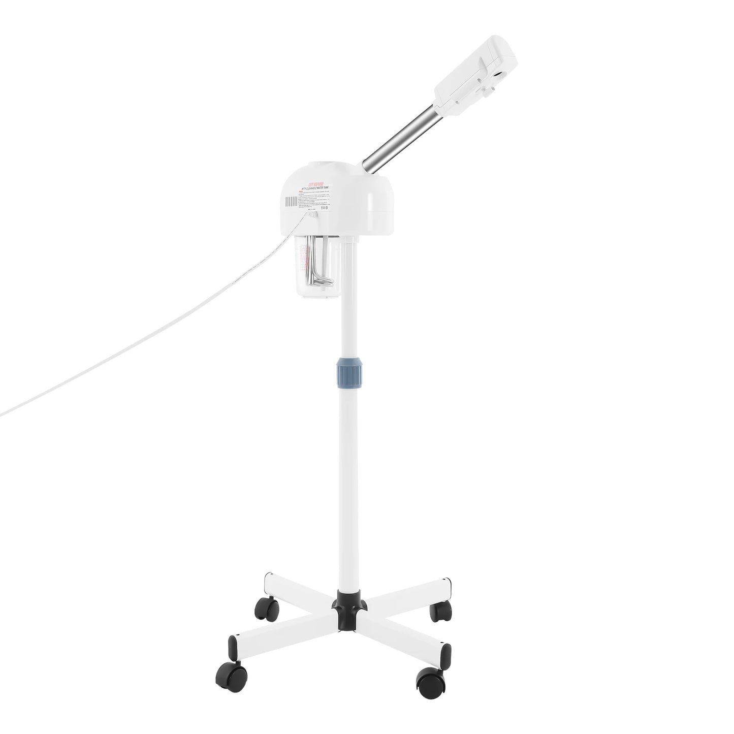 750ml Ozone Facial Steamer Height Adjustable Sprayer 360° Rotatable Movable Skin Care Equipment for Salon Beauty Spa White/Black