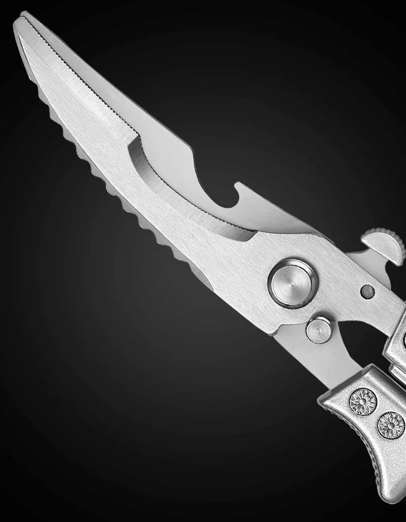 Professional Chicken Bone Scissors Upgraded Poultry Shears Cutter Stainless Steel Turkey Meat Fish Vegetables Kitchen Scissors