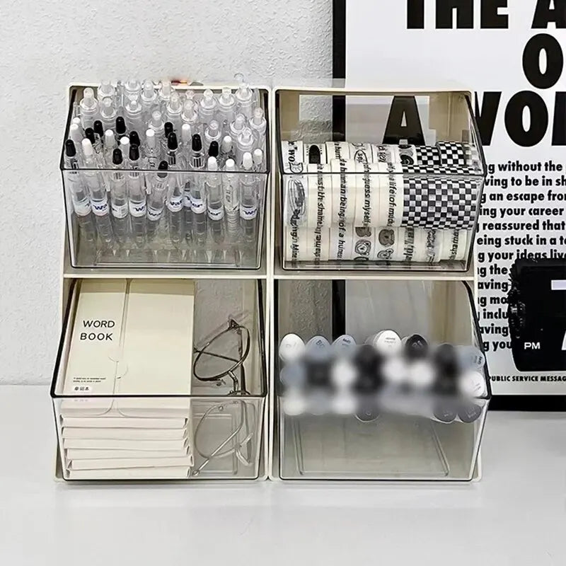 1PC Tea Bag Organizer Drawer Rack Coffee Organizer Office Milk Mask Lipstick Cosmetics Rack Kitchen Dormitory Essential