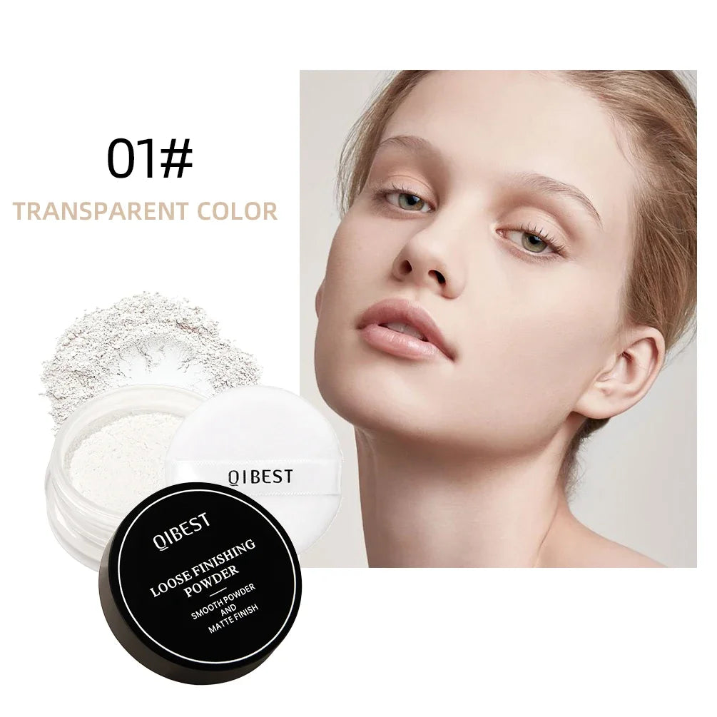Face Loose Powder Translucent Matte Pink White Setting Powder Oil-Control Cosmetics Long-Lasting Waterproof Facial Makeup Powder