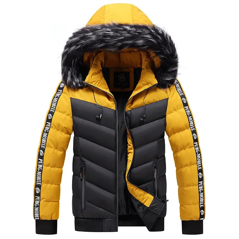 Fashion Men's Casual Windbreaker Hooded Jacket Man Soft Shell Winter Coat Clothing Warm Ultra Light Jackets