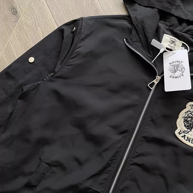 SAINT VANITY Embroidered Buckle Sports Sweatpants Jogger Men Women Drawstring Long Pants Trousers