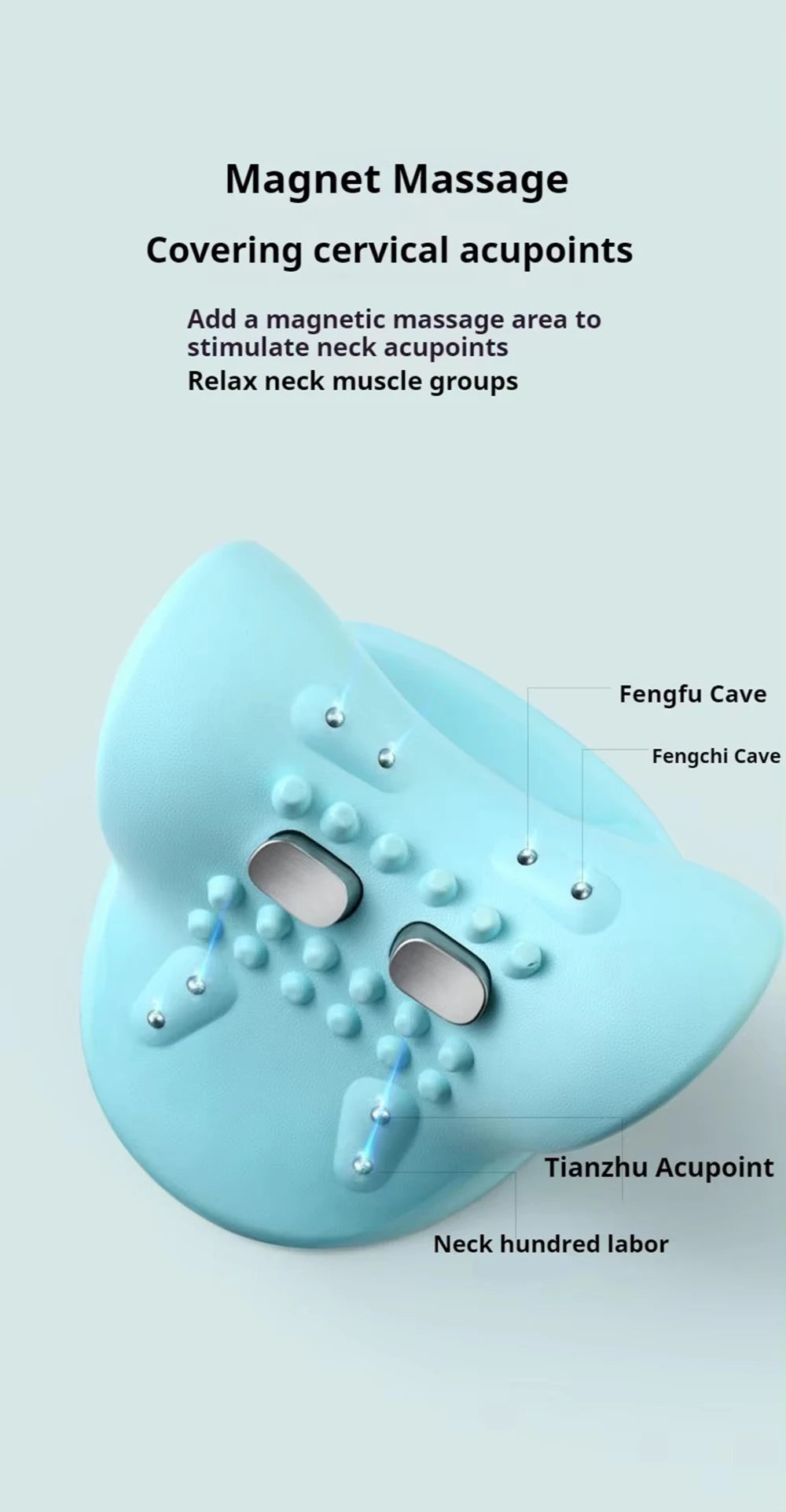 Cervical Neck Massager EMS Relax Heat Devices for Adult Cervical Repair Traction Electric Neck and Head Acupoint Massage Pillow