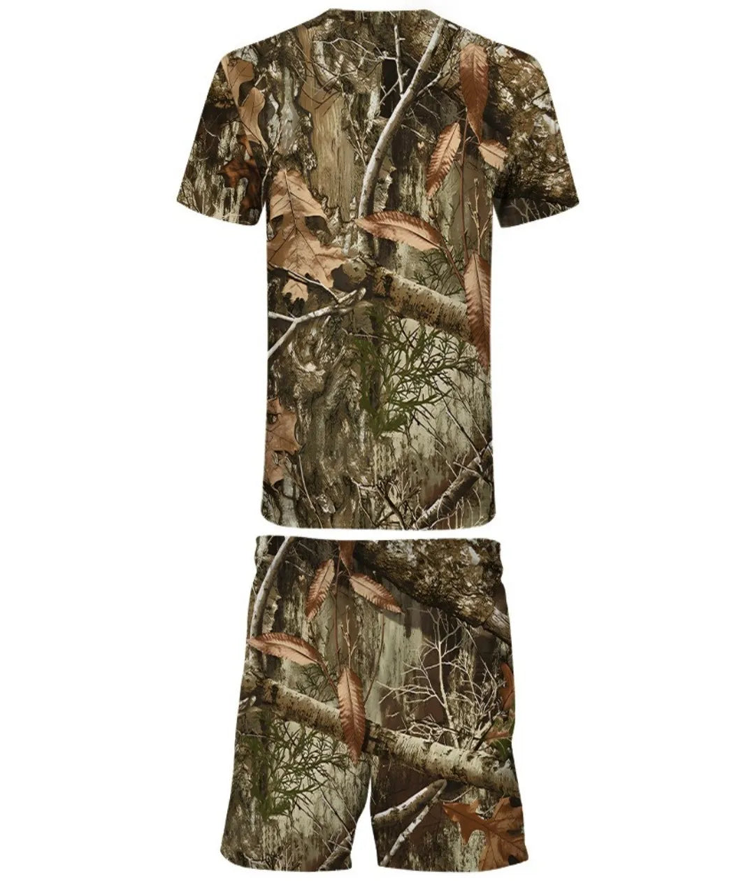 2025 Summer new men's set 3D printed Camouflage Hunting 3d Printed T-shirt Outdoor T-shirt Hip Hop casual fashion men's set