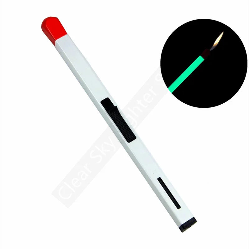 Super Long Luminous Matchstick Lighter Butane Torch Inflatable Lighter Household Aromatherapy Kitchen Gadgets Daily Necessities