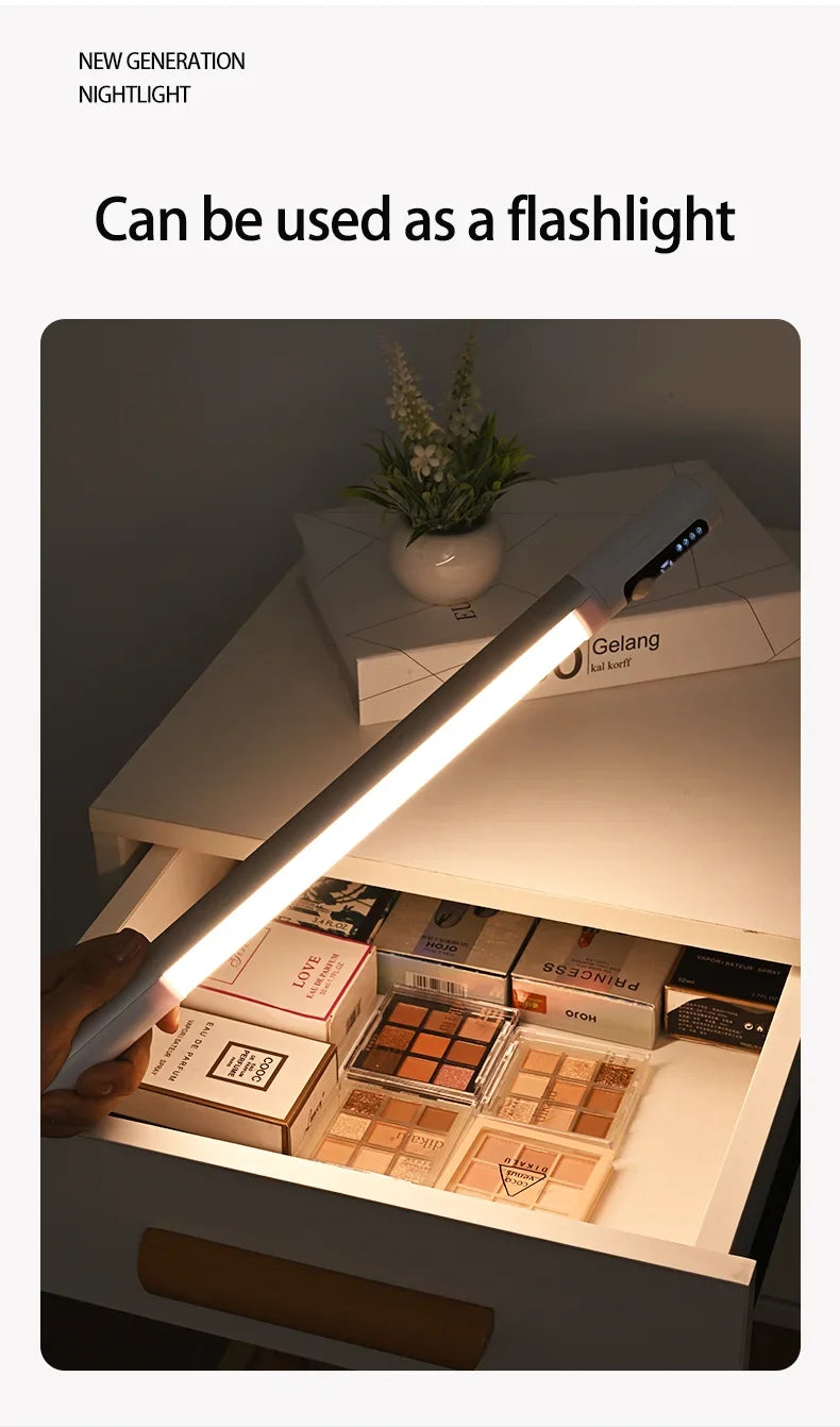 Motion Sensor Light Night Light USB Type C Rechargeable Lights Cabinet Lights For Kitchen Remote control Digital display LED