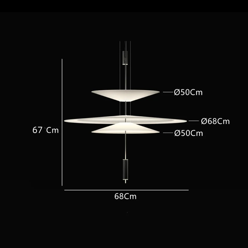 Postmodern LED Pendant Lamp Flying Saucer Indoor Decor Acrylic Chandelier Dining Table Bar Living Room Kitchen UFO Hanging Light