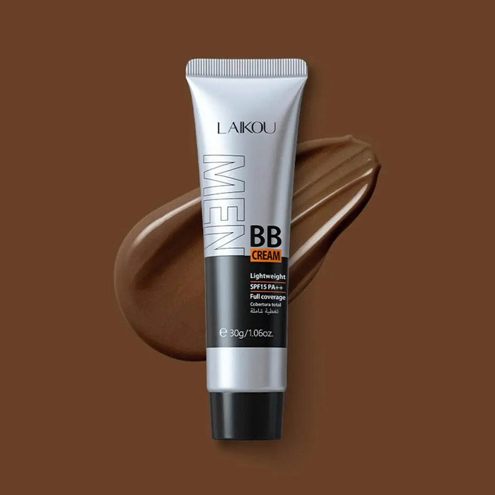 BB Cream For Men Full Coverage Facial Concealer Long Lasting Makeup Foundation Waterproof Men BB Liquid Foundation 30g